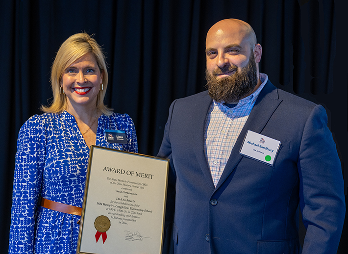 Diana Welling & Micheal Sanbury, 2024 SHPO Preservation Merit Award.