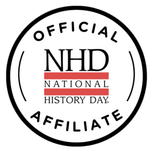 logo featuring National History Day logo in the center of a circle with the words Official Affiliate encircled around the logo.