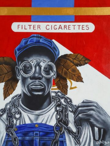 2024-2025 Art of Soul Exhibit Honorable Mention Prize by Dantrel Boone Titled Tobacco Road